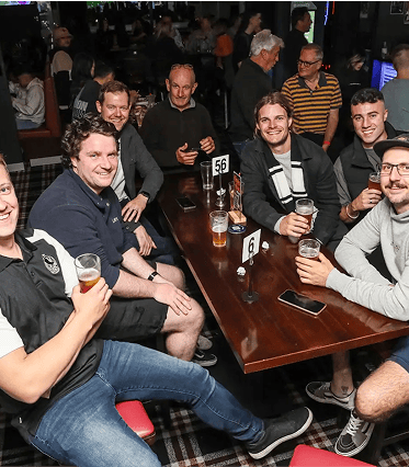 Friends drinking beer