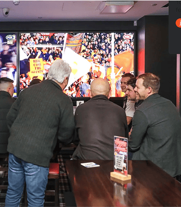 Men watching football
