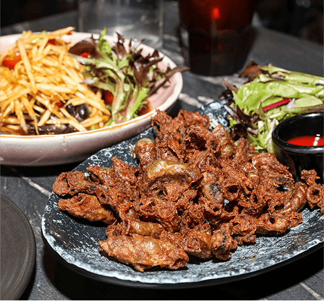 Thai food platter